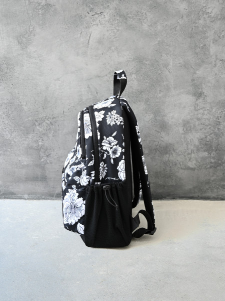 Рюкзак BACKPACK 3 | білі квіти 3/22 фото 3