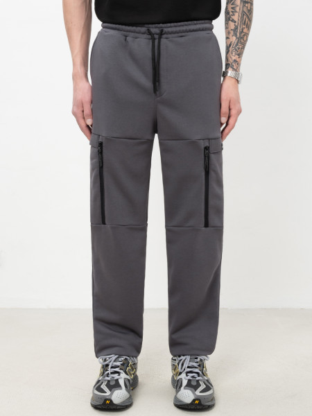 Штани CARGO STONE ZIPPER I темно-сірий 1/26 фото 2