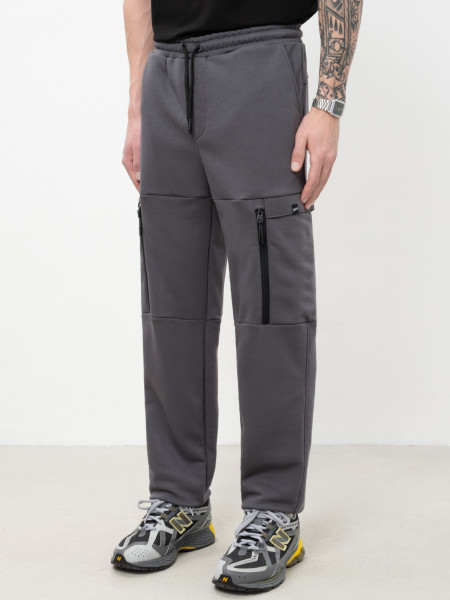 Штани CARGO STONE ZIPPER I темно-сірий 1/26 фото 3