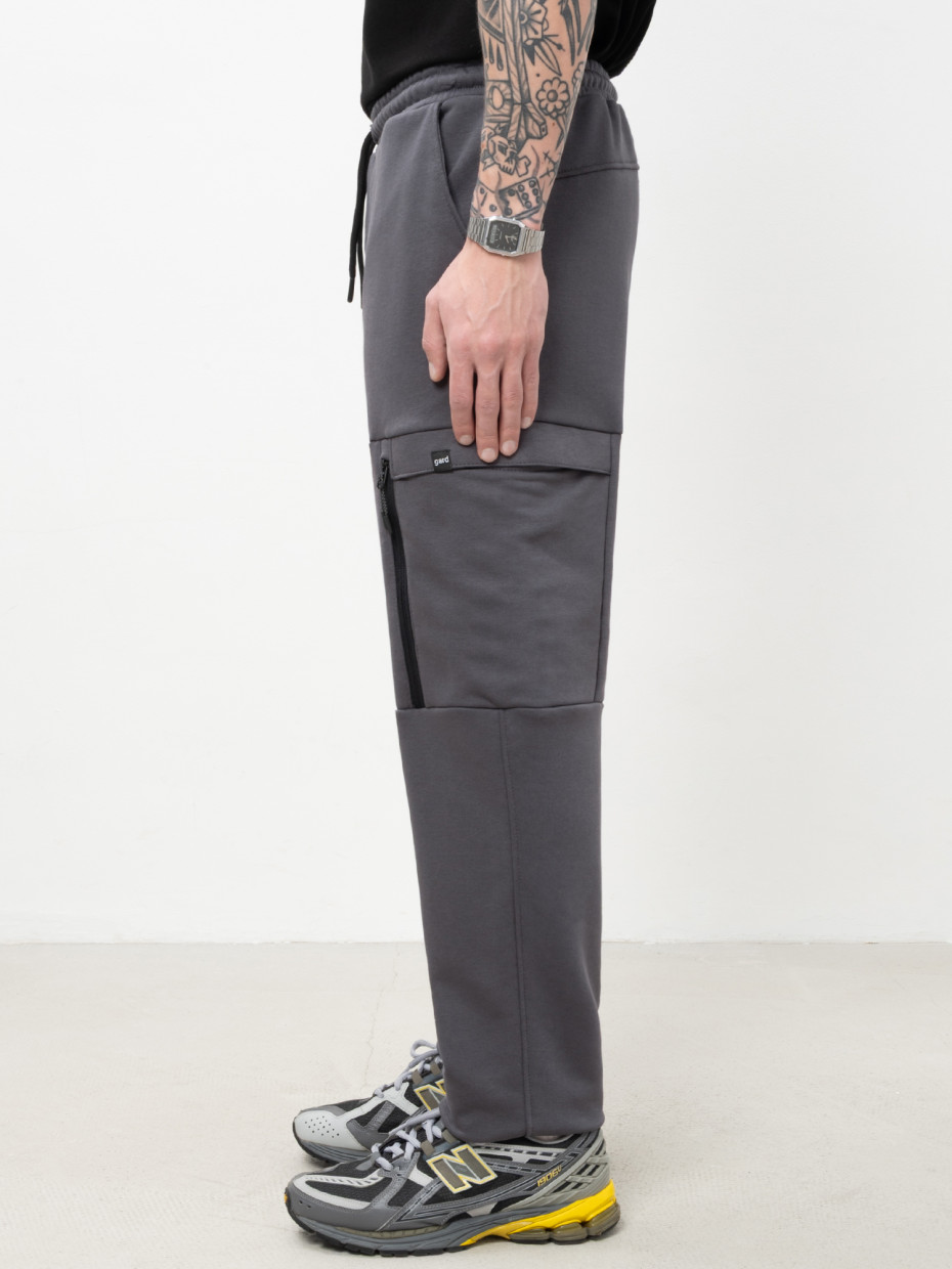 Штани CARGO STONE ZIPPER I темно-сірий 1/26