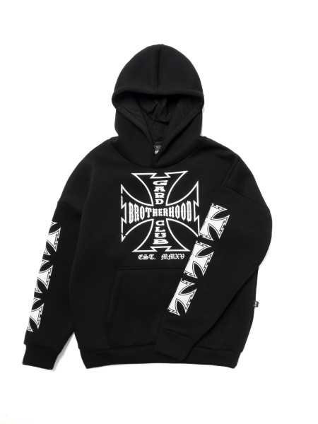 Худі oversize fleece bikers club І чорний 4/24