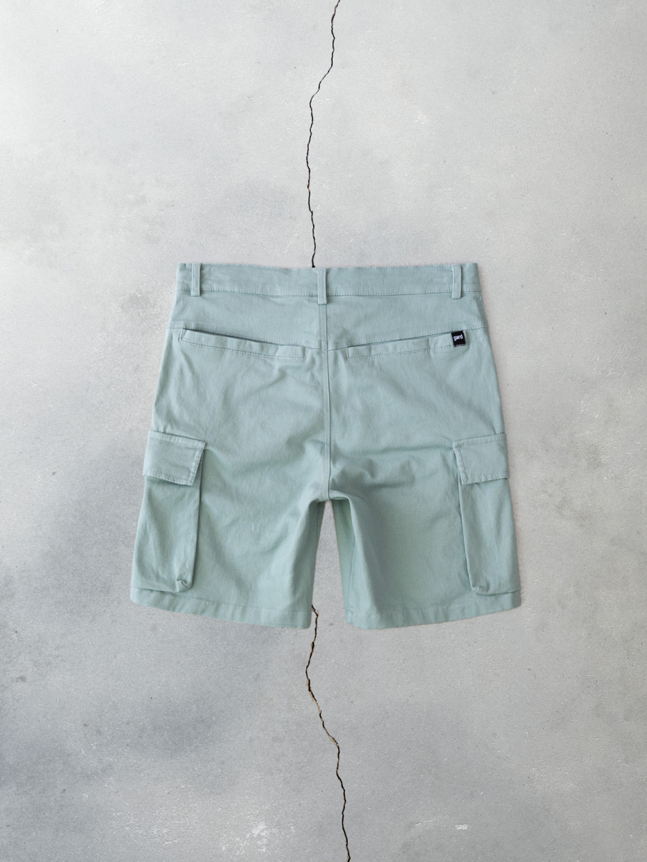 Шорти CARGO SOFT DENIM | мятний 2/23