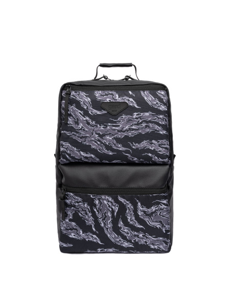 Рюкзак TWAIN | екошкіра чорна - tiger stripes camo 2/24