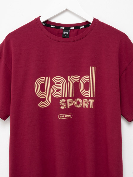 Футболка oversize Gard Sport Retro Lines | бордовий 2/25 фото 2