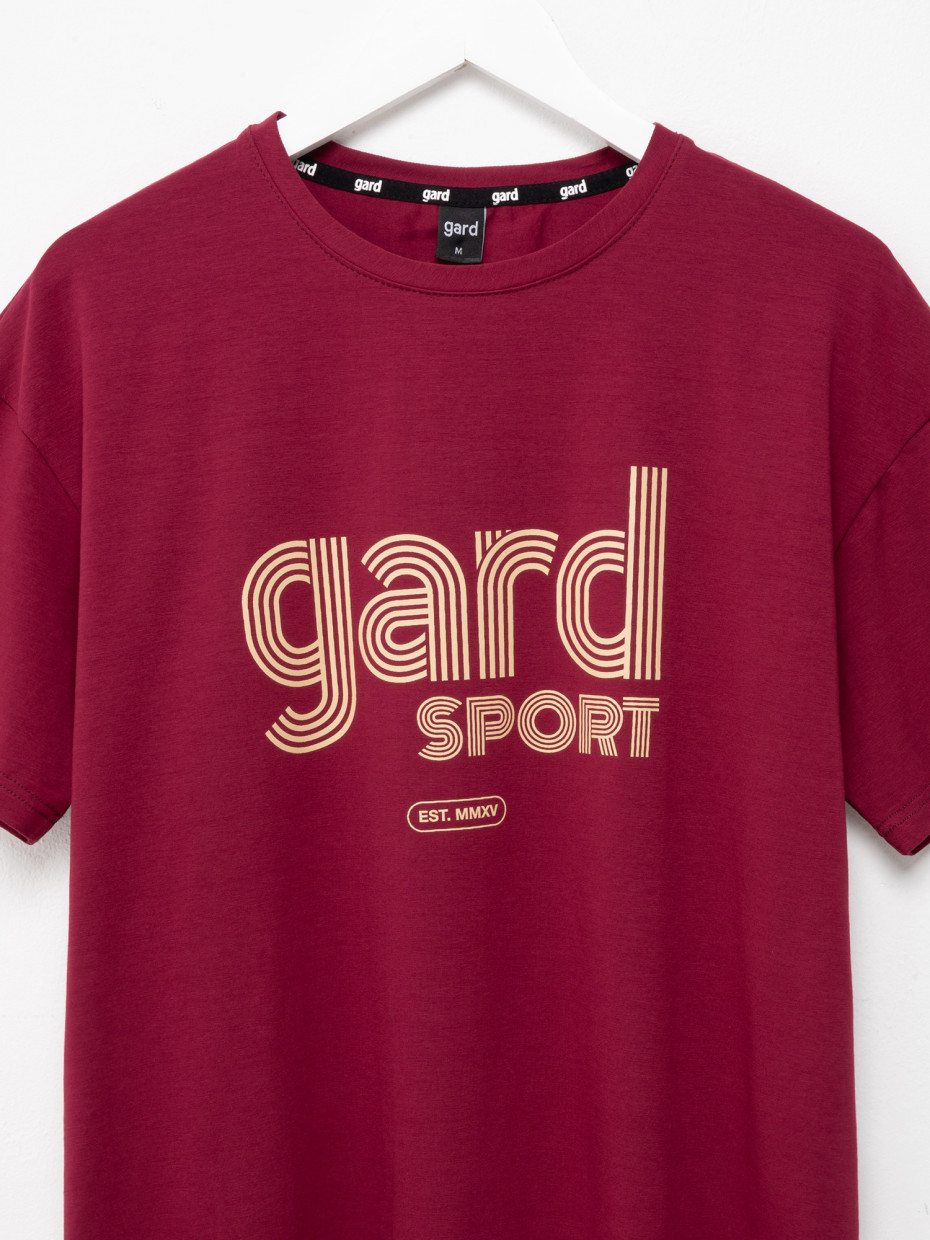 Футболка oversize Gard Sport Retro Lines | бордовый 2/25