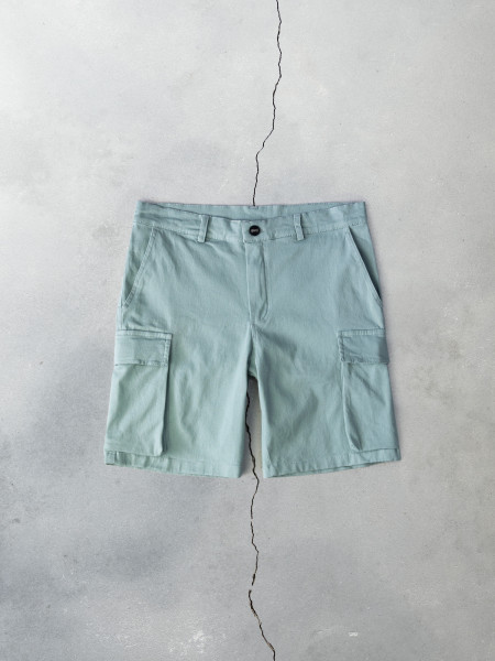 Шорти CARGO SOFT DENIM | мятний 2/23