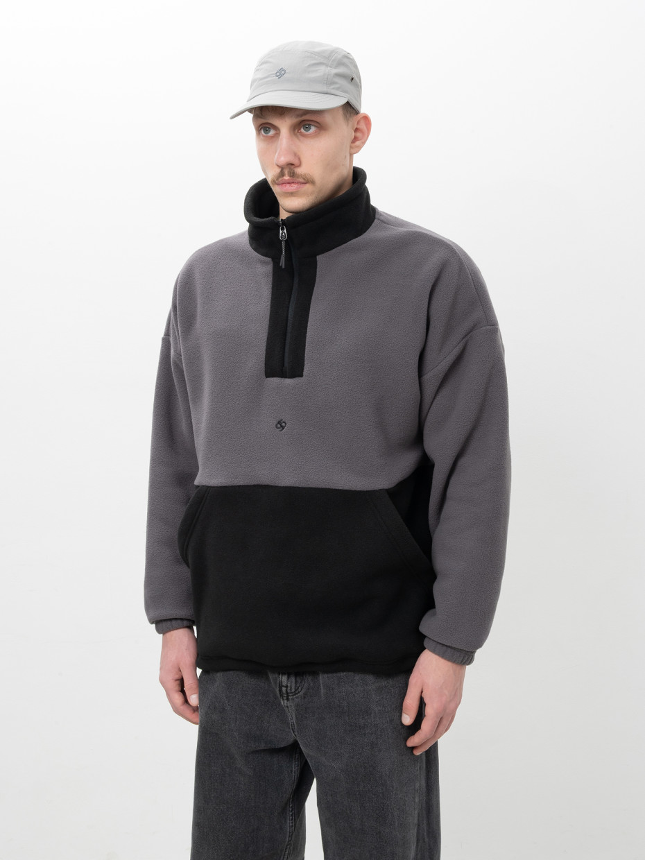 Кофта FLEECE BOTTOM І темно-сірий - чорний 4/25