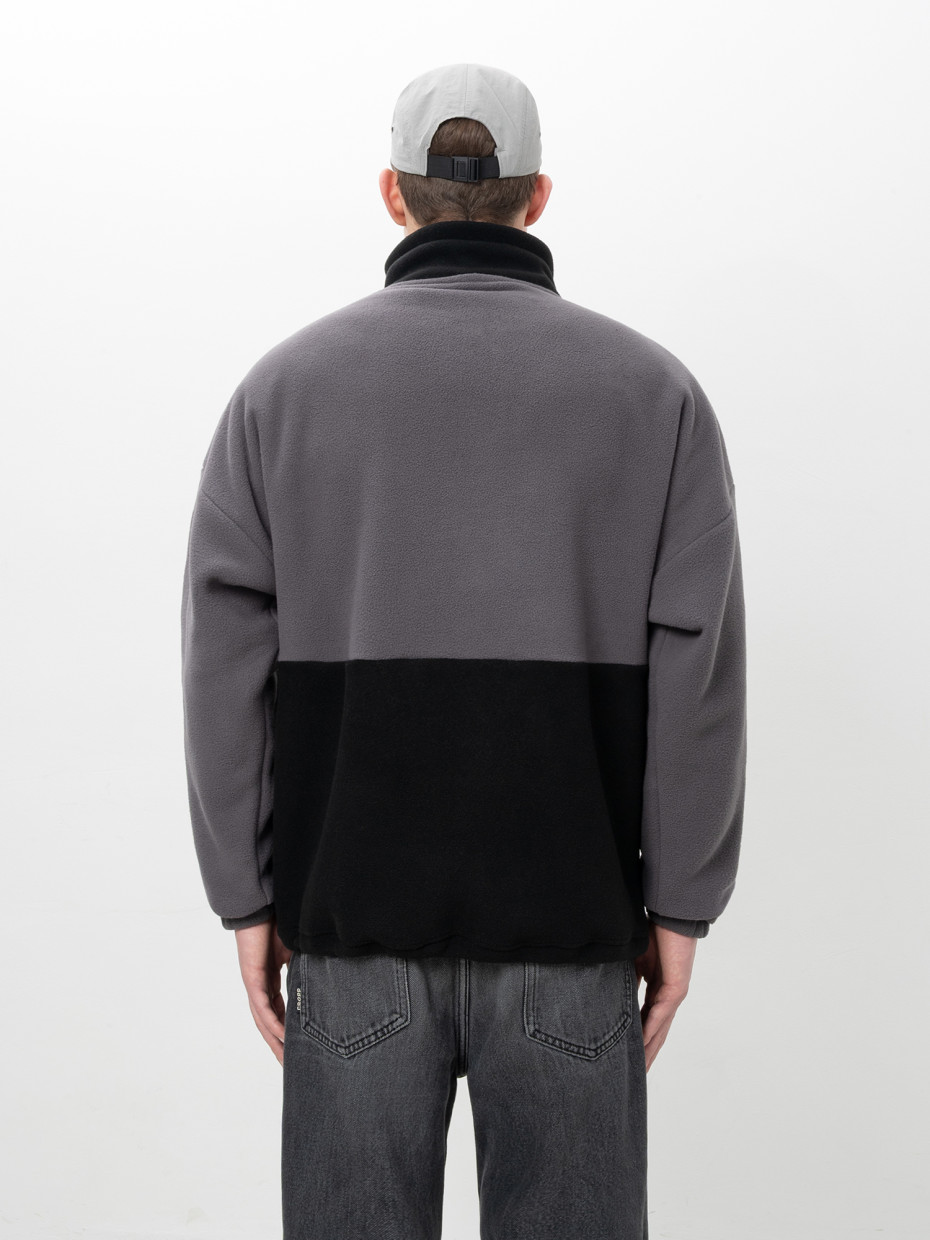 Кофта FLEECE BOTTOM І темно-сірий - чорний 4/25