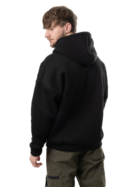 Худі oversize fleece UNO І чорний 4/24 фото 5