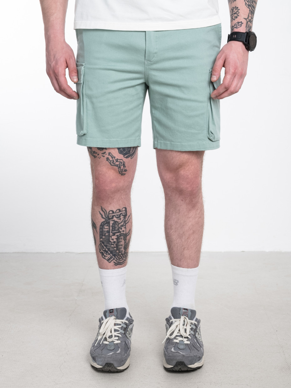 Шорти CARGO SOFT DENIM | мятний 2/23