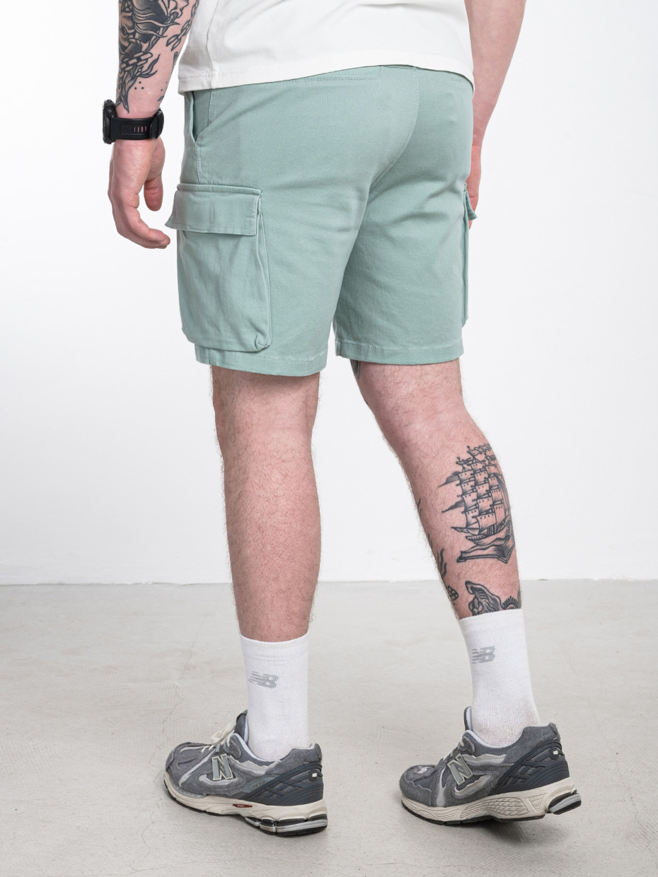 Шорти CARGO SOFT DENIM | мятний 2/23