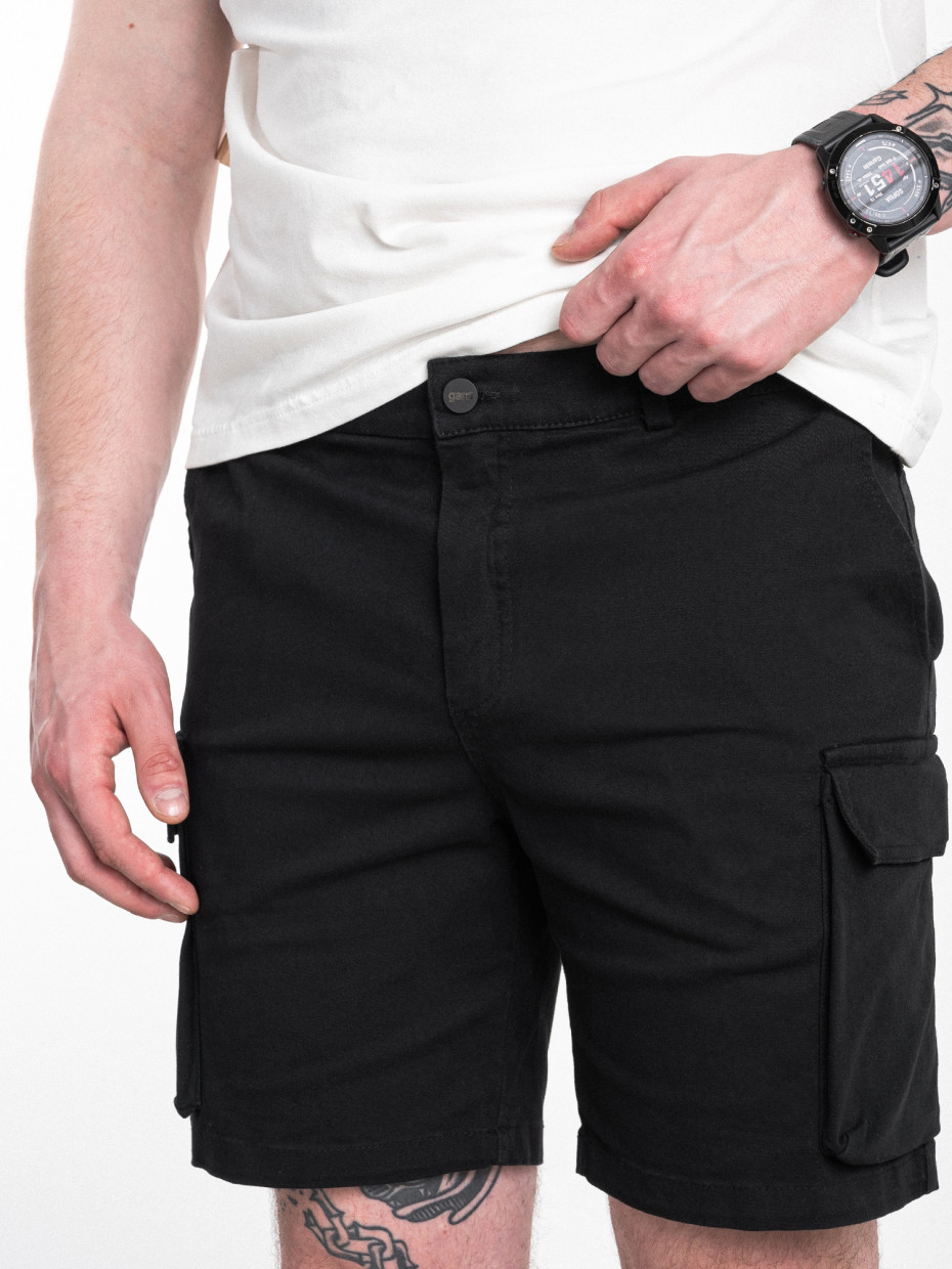 Шорти CARGO SOFT DENIM | чорний 2/23