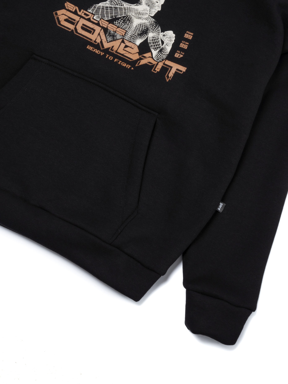 Худі oversize fleece endless COMBAT І чорний 4/24