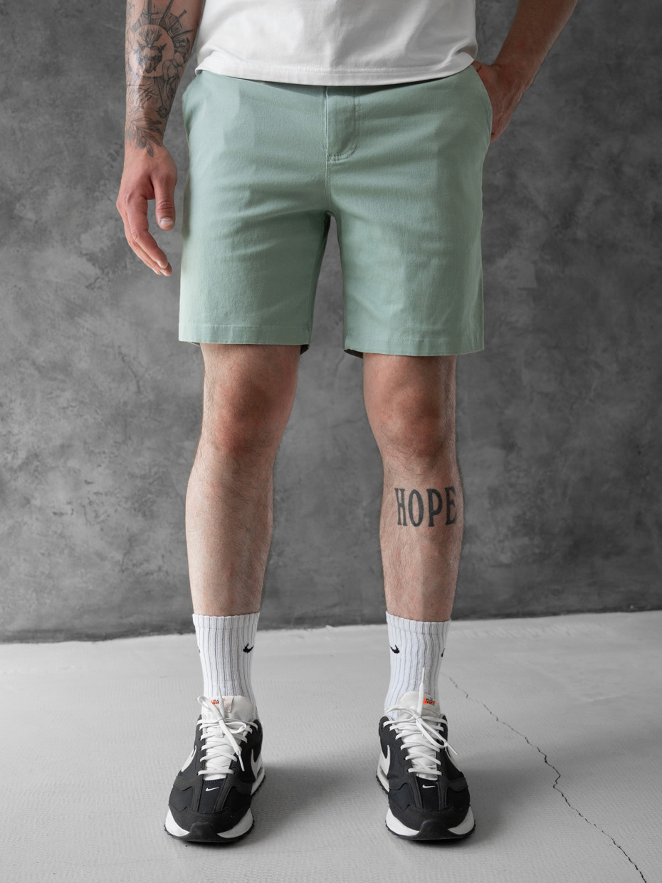 Шорти CHINO SOFT DENIM | мятний 2/23