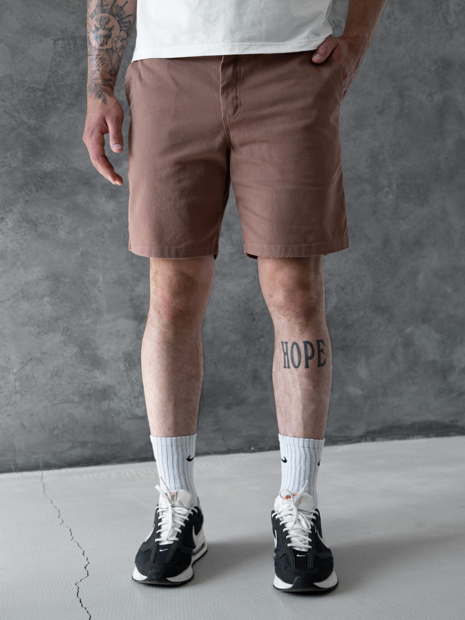 Шорты CHINO SOFT DENIM | коричневый 2/23