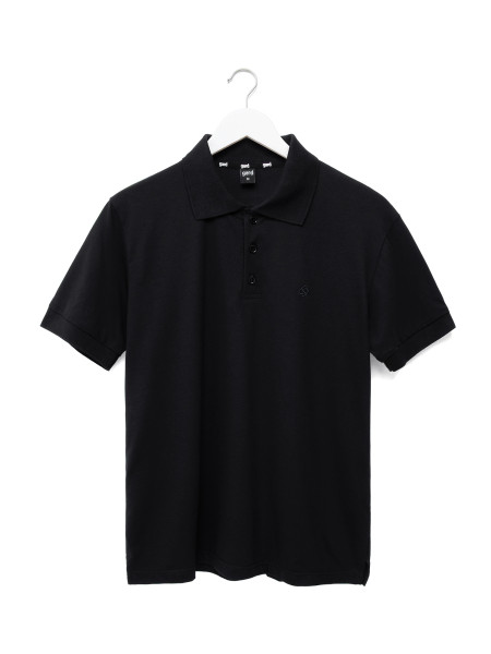 Футболка POLO BASIC з вишивкою | чорний 2/26
