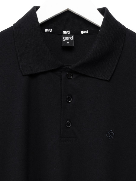 Футболка POLO BASIC з вишивкою | чорний 2/26 фото 2
