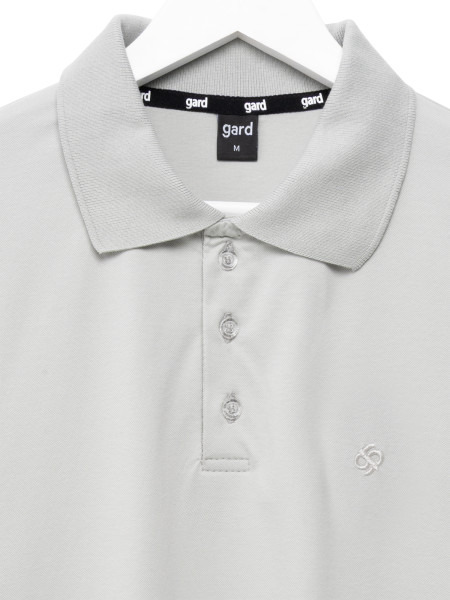 Футболка POLO BASIC з вишивкою | світло-сірий 2/26 фото 2