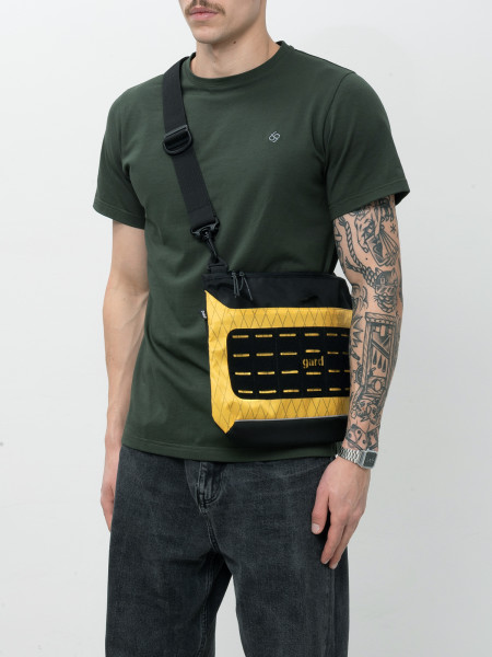Сумка CROSSBODY STEALTH-3 Velcro mod | чорний - X-pac жовтий 4/25 фото 3