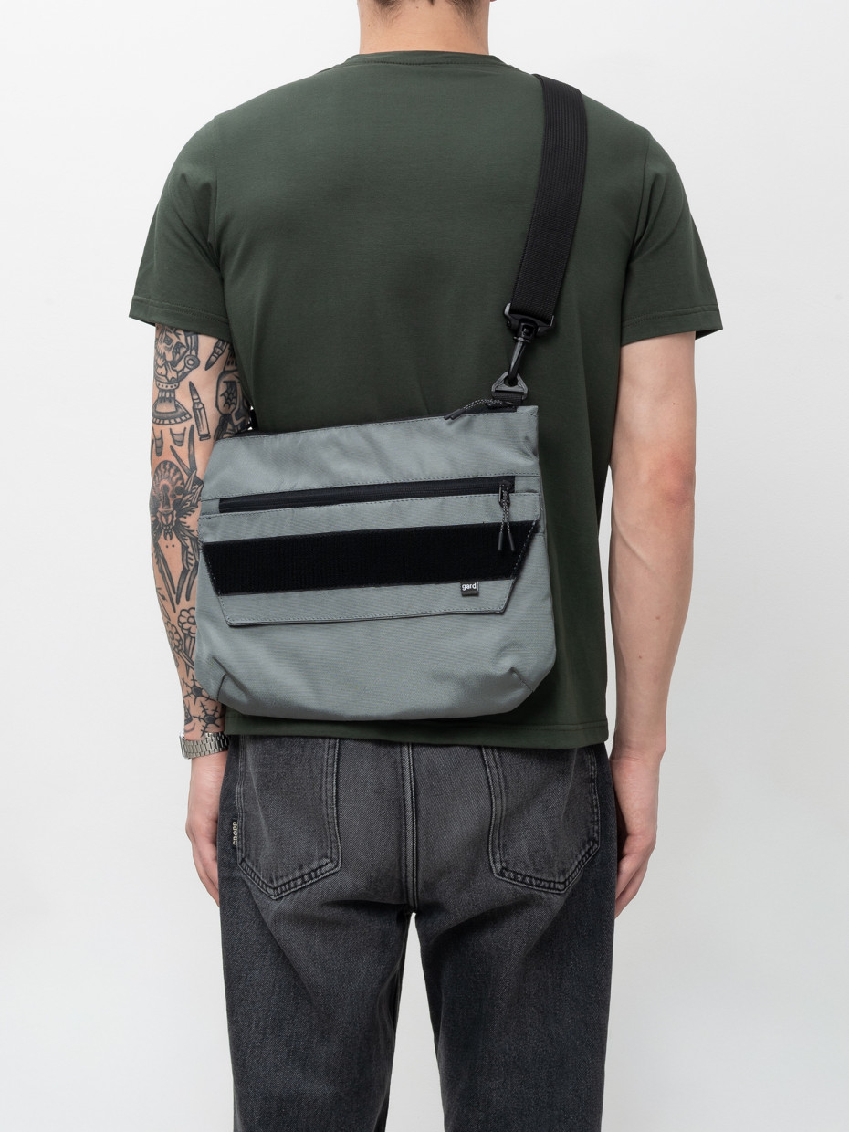 Сумка через плече CROSSBODY ST-3 V-LINE POCKET | сірий 4/25