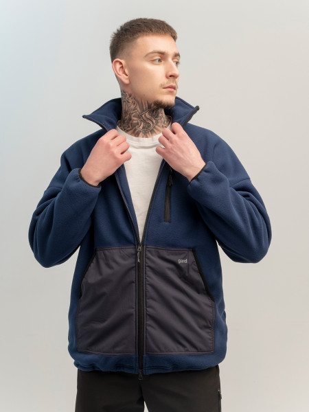 Кофта MICROFLEECE зі вставками І темно-синій 4/24 фото 2