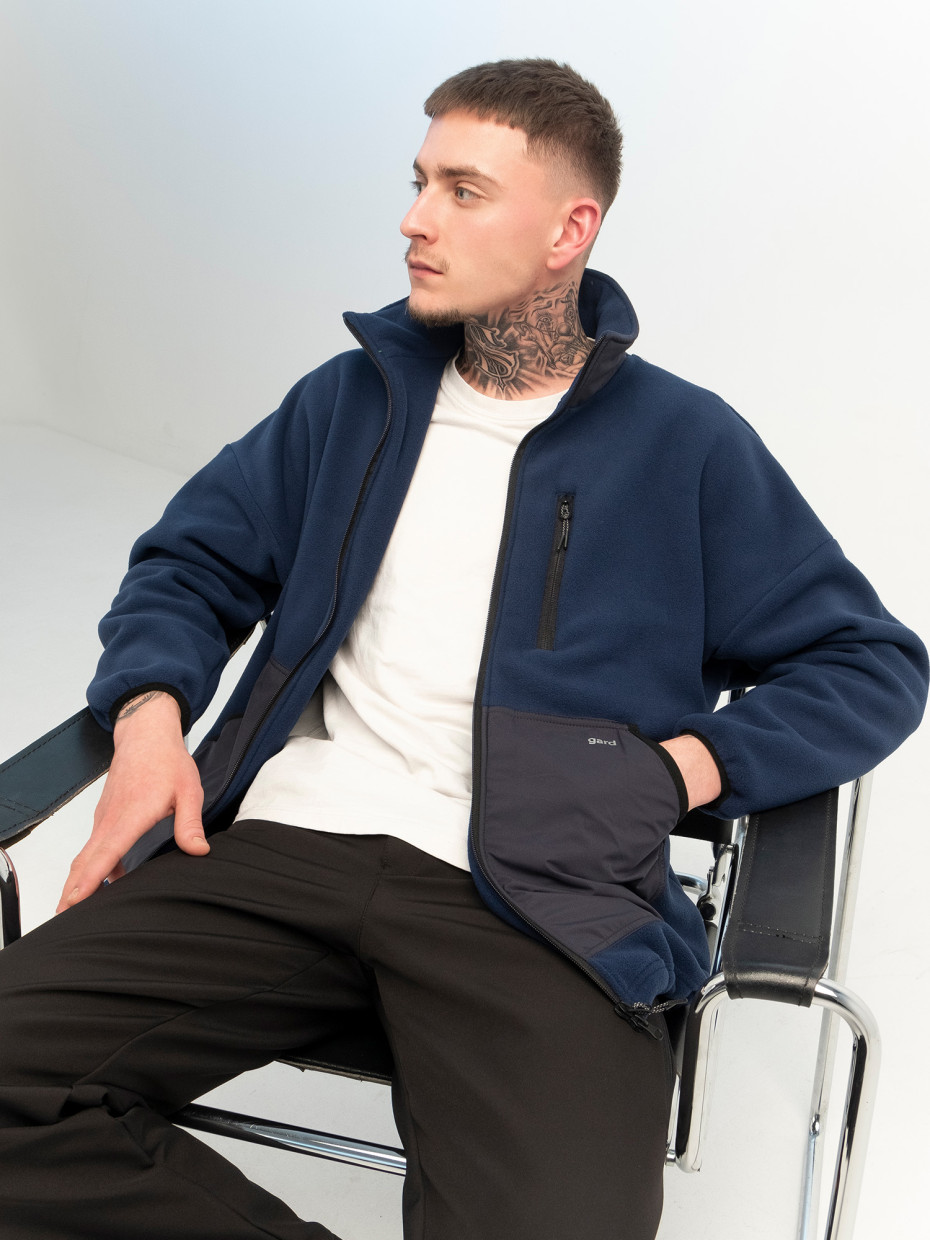 Кофта MICROFLEECE зі вставками І темно-синій 4/24