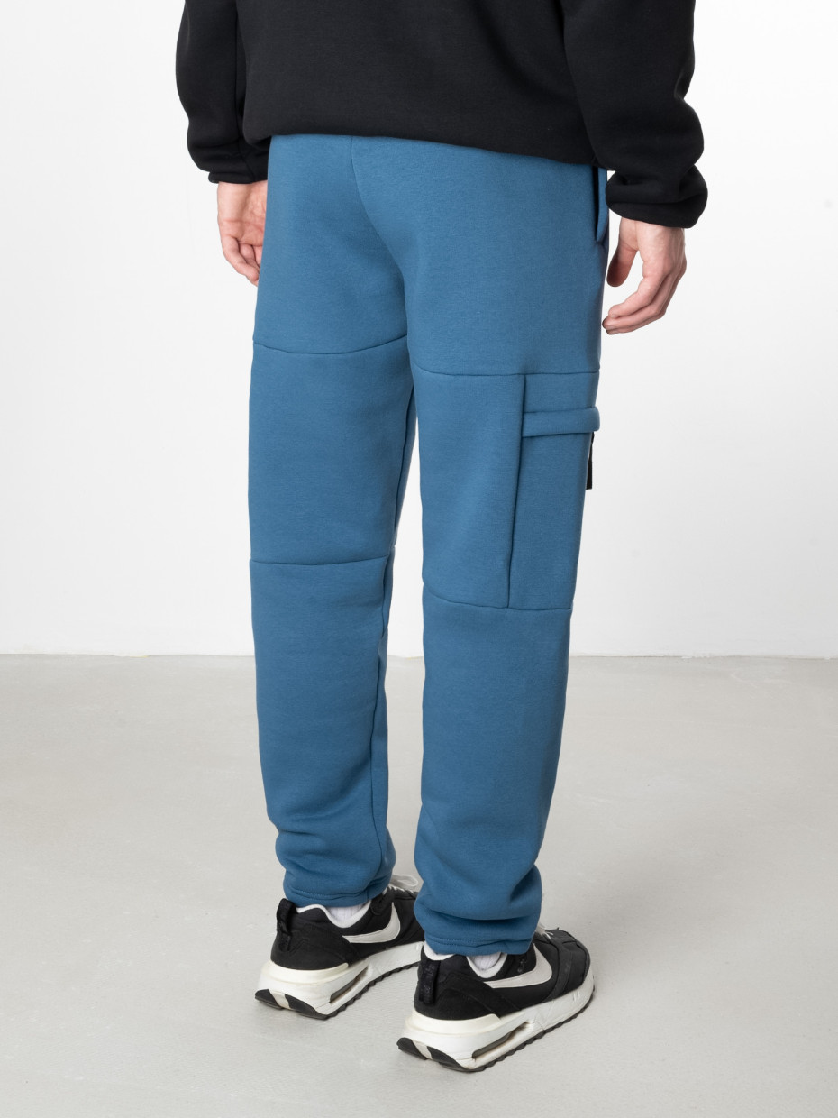 Спортивні штани CARGO fleece I синій 4/23