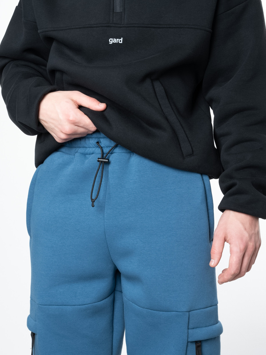 Спортивні штани CARGO fleece I синій 4/23