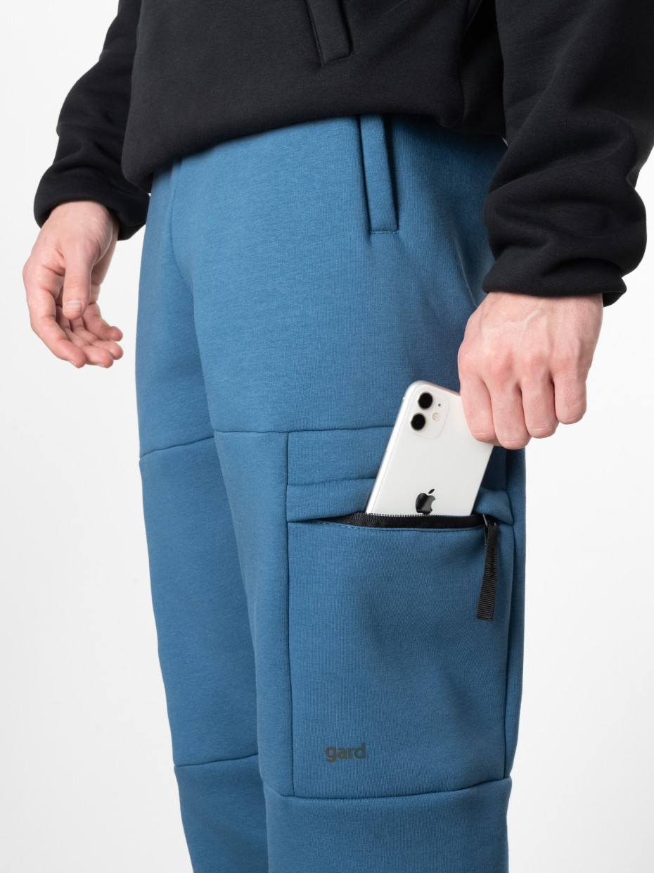 Спортивні штани CARGO fleece I синій 4/23