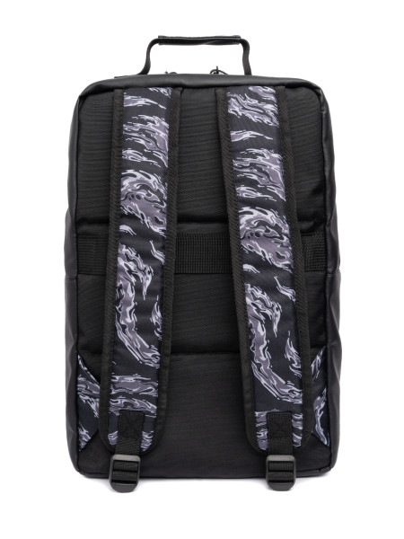 Рюкзак TWAIN | екошкіра чорна - tiger stripes camo 2/24 фото 4