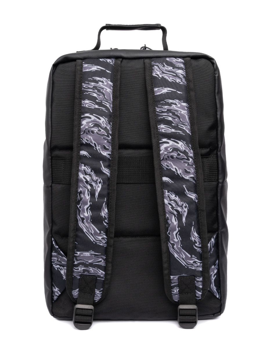Рюкзак TWAIN | екошкіра чорна - tiger stripes camo 2/24