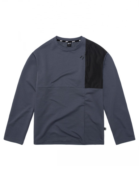 Лонгслів WITH CHEST POCKET | графіт 1/26