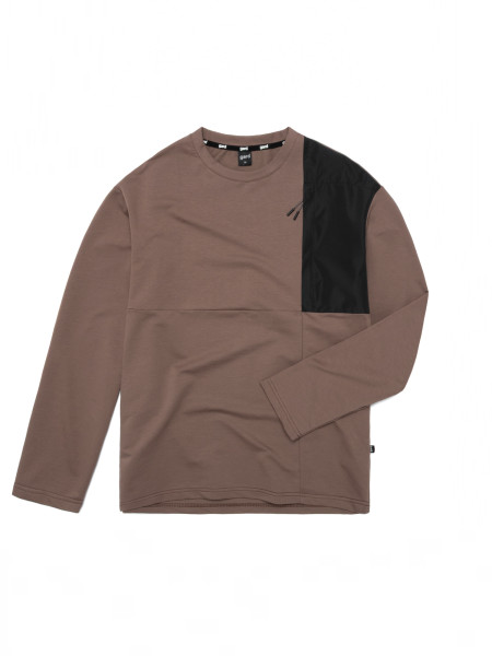 Лонгслів WITH CHEST POCKET | какао 1/26