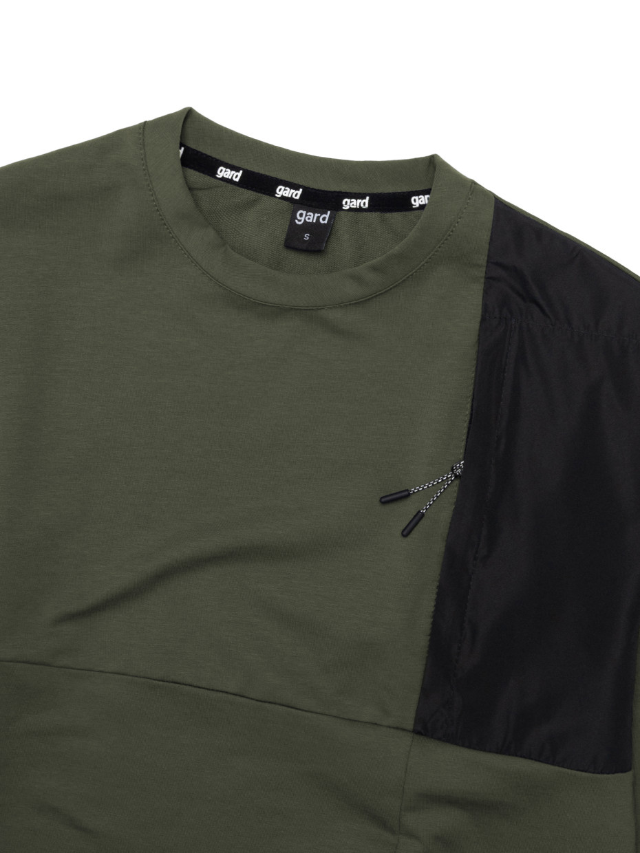 Лонгслив WITH CHEST POCKET | хаки 1/26