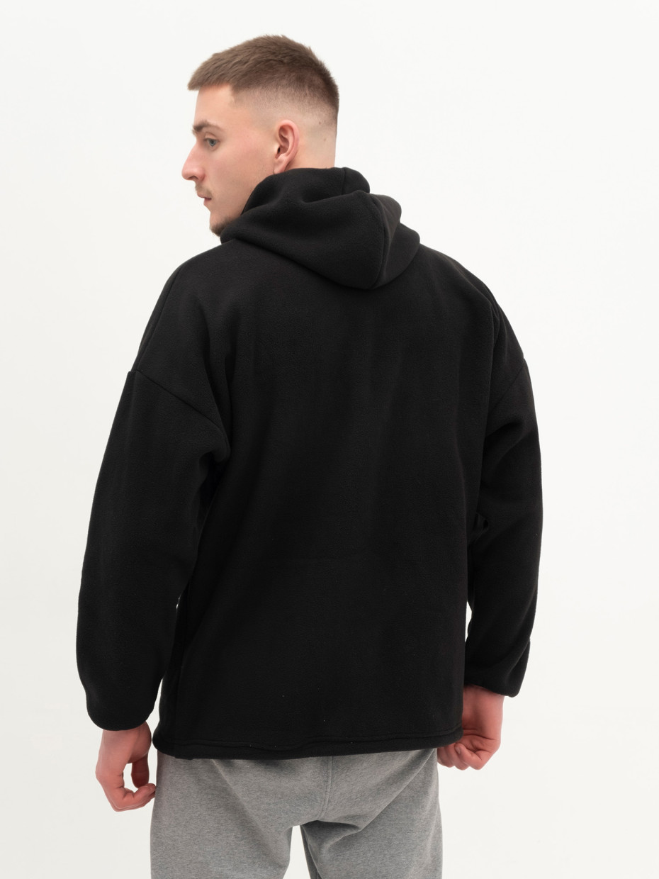 Худі MICROFLEECE на блискавці зі вставками І чорний 4/24