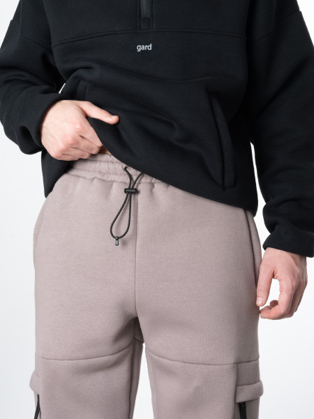 Спортивні штани CARGO fleece I бежевий 4/23 фото 4