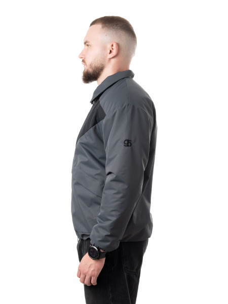 Куртка демісезонна COACH JACKET [gb] | темно-сірий 3/24 фото 4