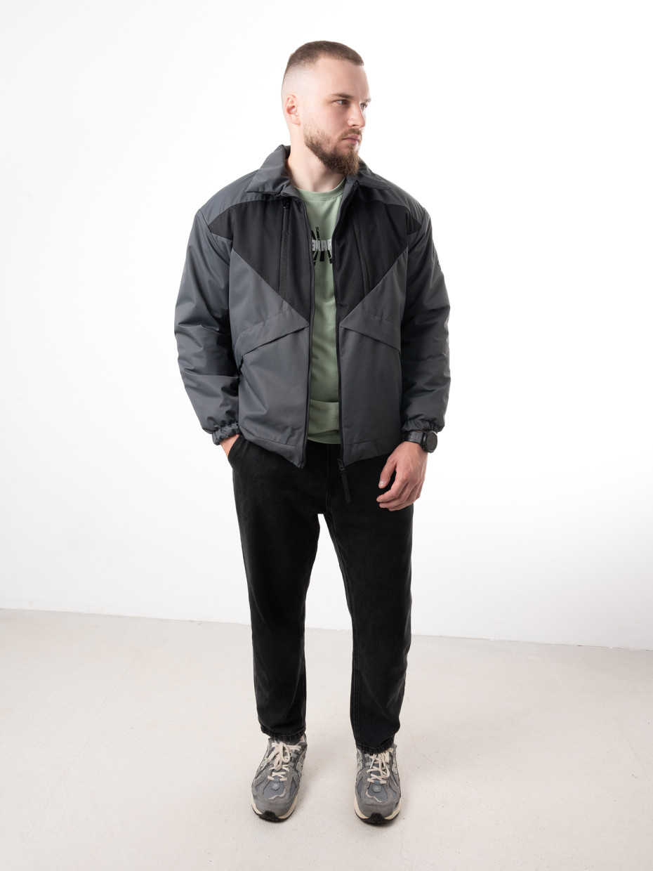 Куртка демісезонна COACH JACKET [gb] | темно-сірий 3/24