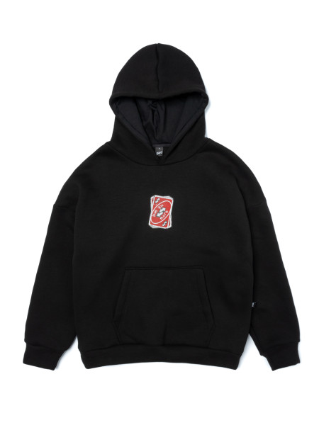 Худі oversize fleece UNO І чорний 4/24
