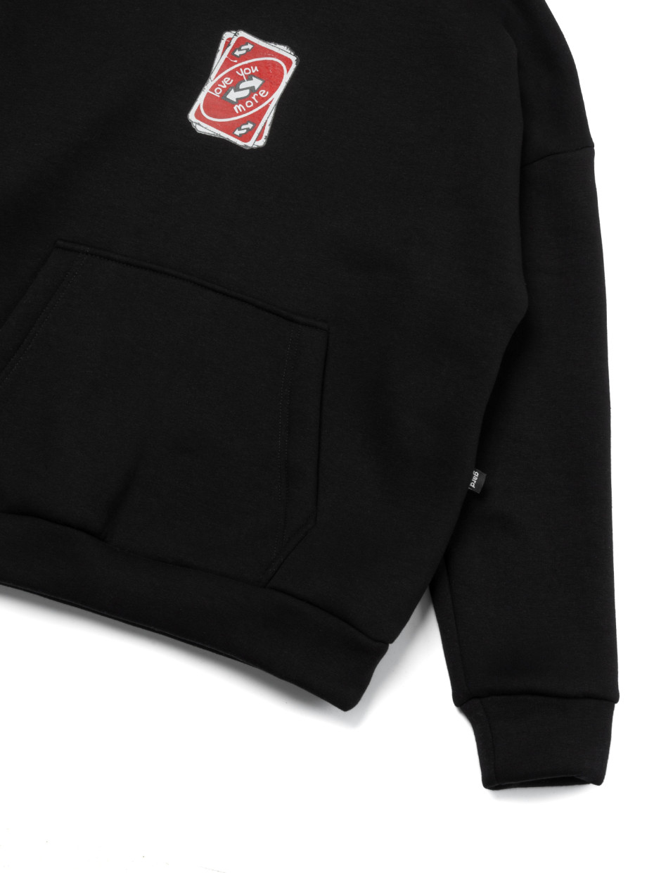 Худі oversize fleece UNO І чорний 4/24