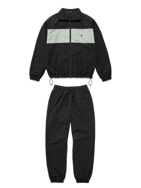 Спортивний костюм DISTANCE TRACK SUIT | чорний - м’ятний 2/25