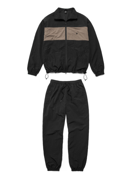 Спортивний костюм DISTANCE TRACK SUIT | чорний - темний коричневий 2/25