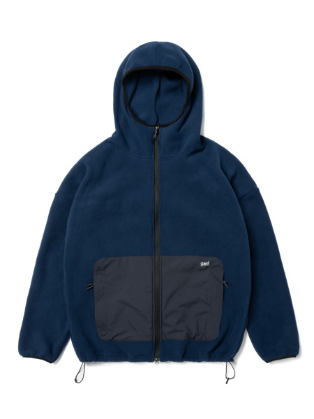 Худі MICROFLEECE на блискавці зі вставками І темно-синій 4/24