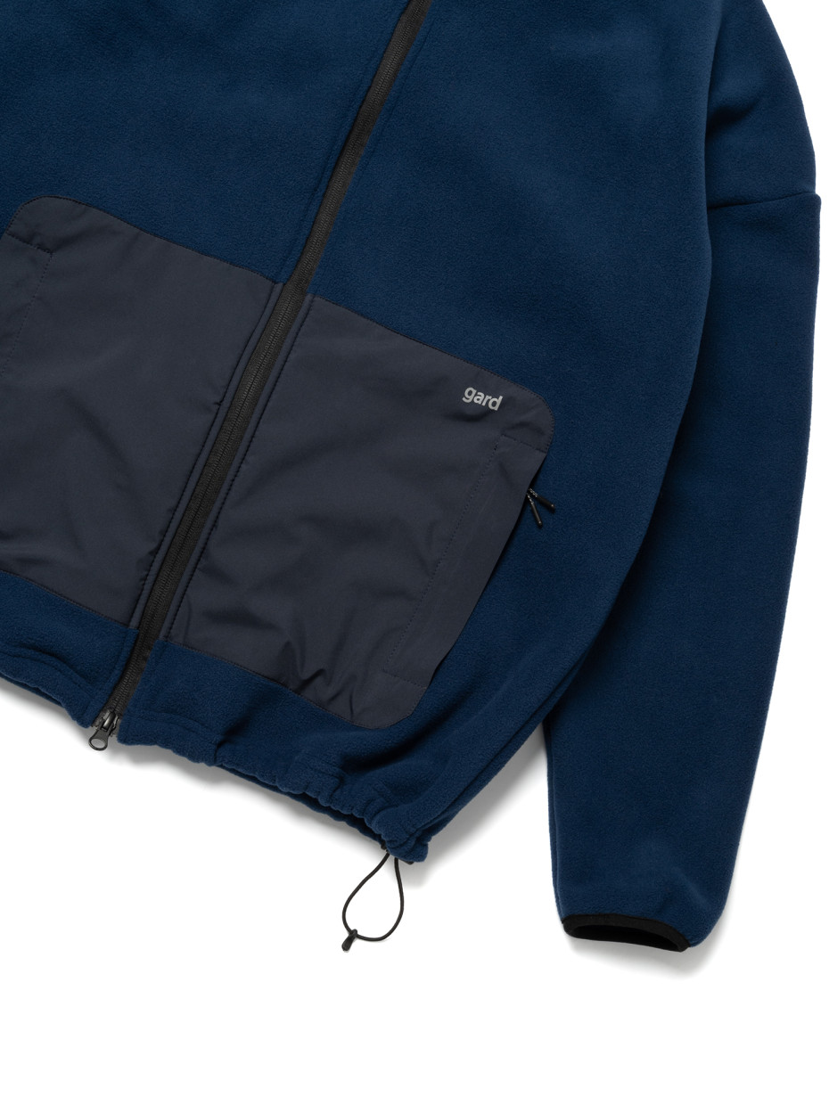 Худі MICROFLEECE на блискавці зі вставками І темно-синій 4/24