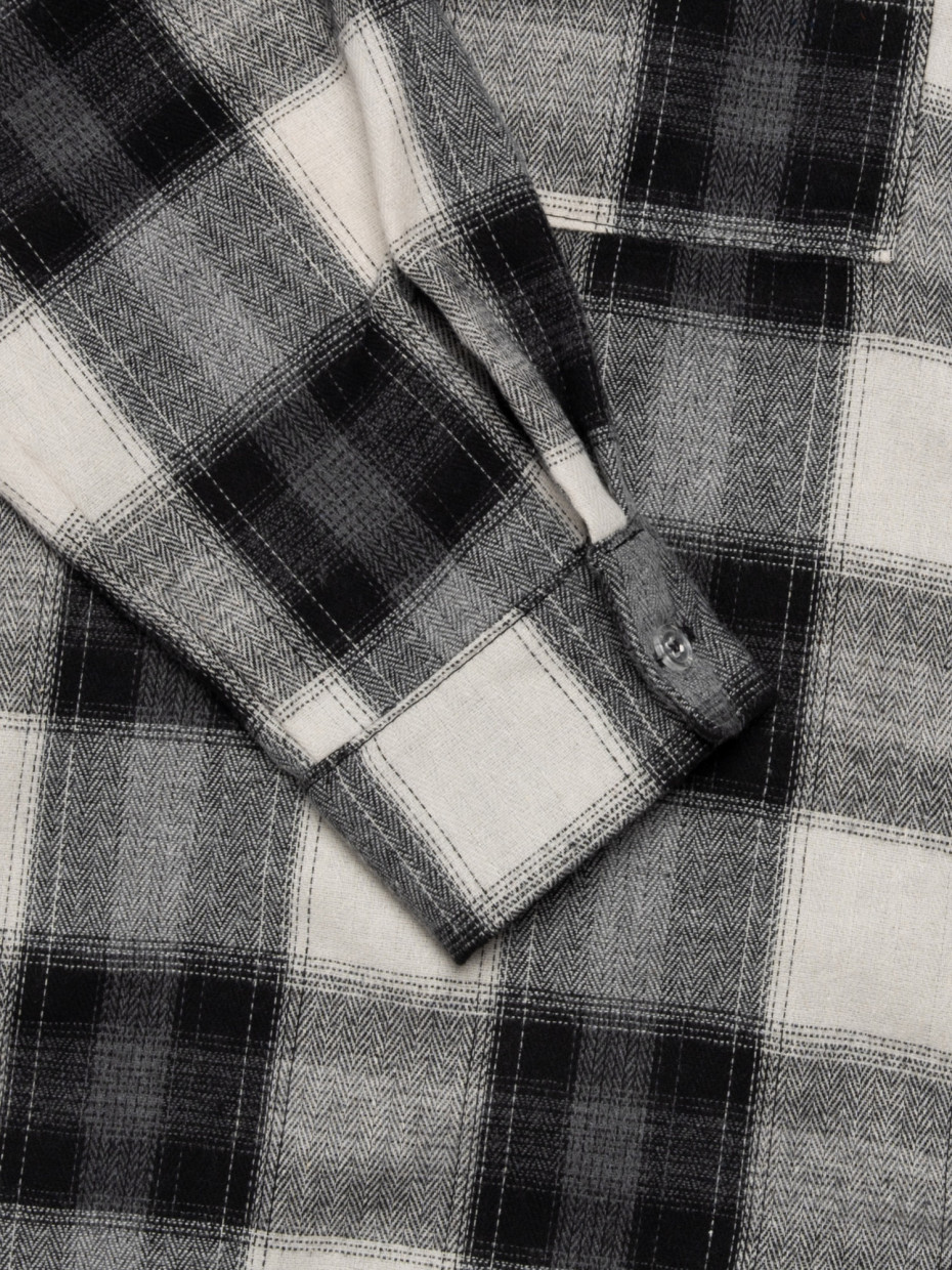 Рубашка gard I клетка №10 белый - черный - серый 2/26