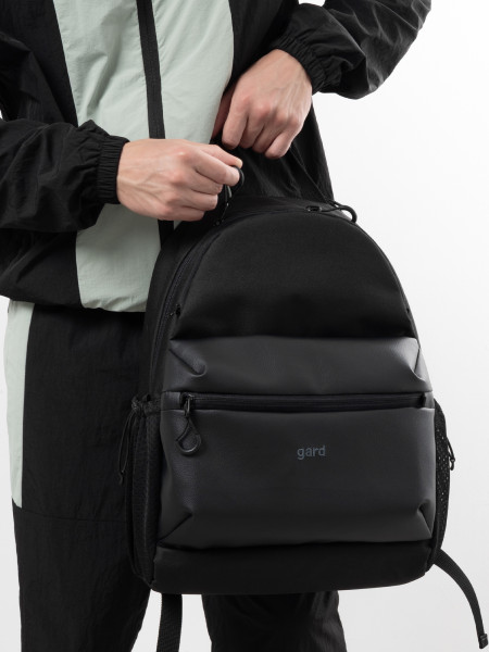 Рюкзак BACKPACK 3 | чорний/еко-шкіра чорна 3/22 фото 3