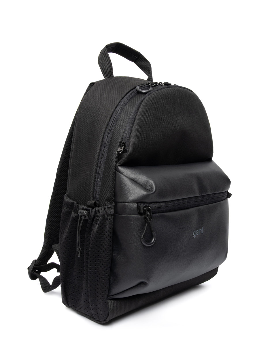 Рюкзак BACKPACK 3 | чорний/еко-шкіра чорна 3/22