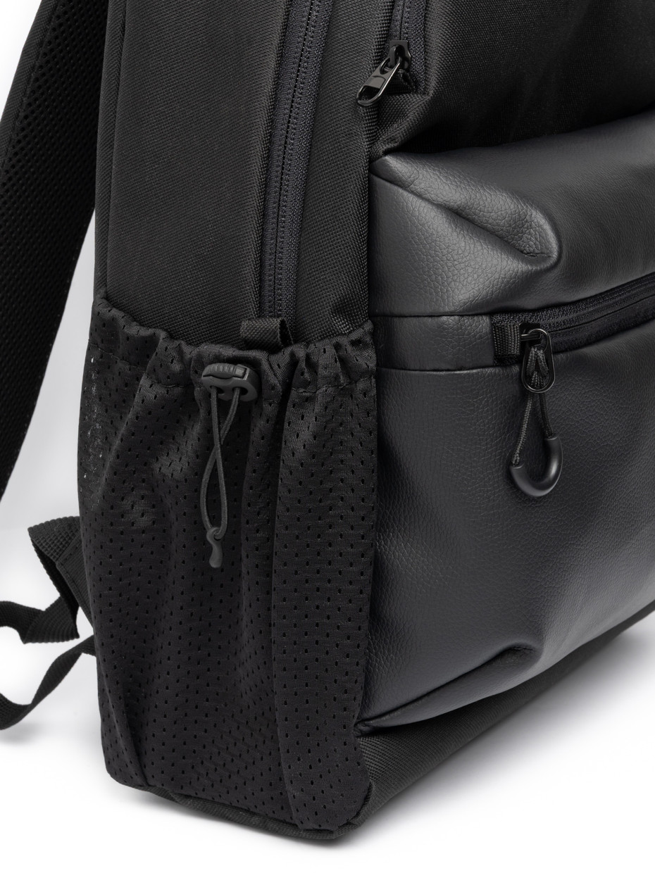 Рюкзак BACKPACK 3 | чорний/еко-шкіра чорна 3/22