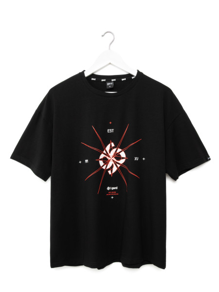 Футболка oversize compass of bloodline [gb] | чорний 2/25