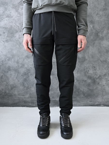 Штани FRONT POCKETS-2 | чорний 4/21 фото 3
